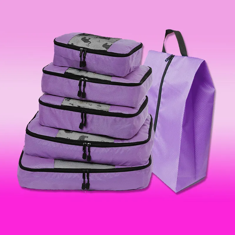 Компрессионная упаковка кубический органайзер для багажа/Дорожная сумка на