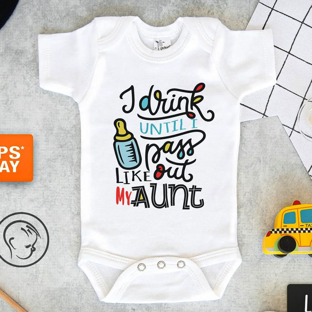 Комбинезоны для тети я пью пока не выйду как моя тетя детские комбинезоны