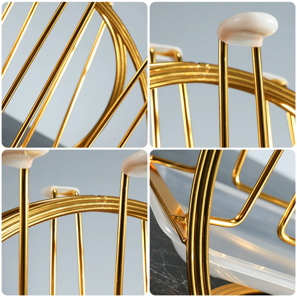 

Cup Drying Rack Stand Non-slip Kitchen Glass Organizer for 6 Cups Drying Bracket Dryer Organizer Storage Glasses Shelf Holder