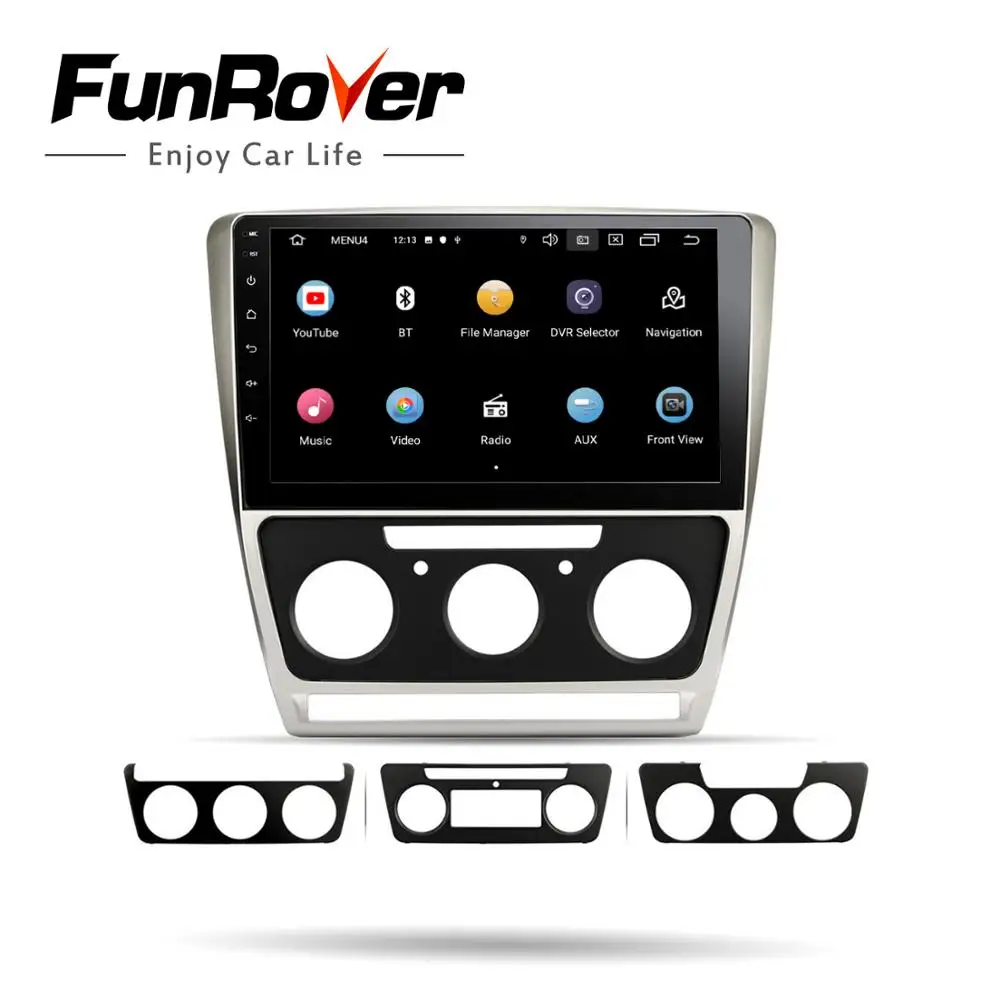 Funrover 2.5D + IPS 2 din радио автомобильный dvd мультимедийный плеер Android 9 0 навигация gps для