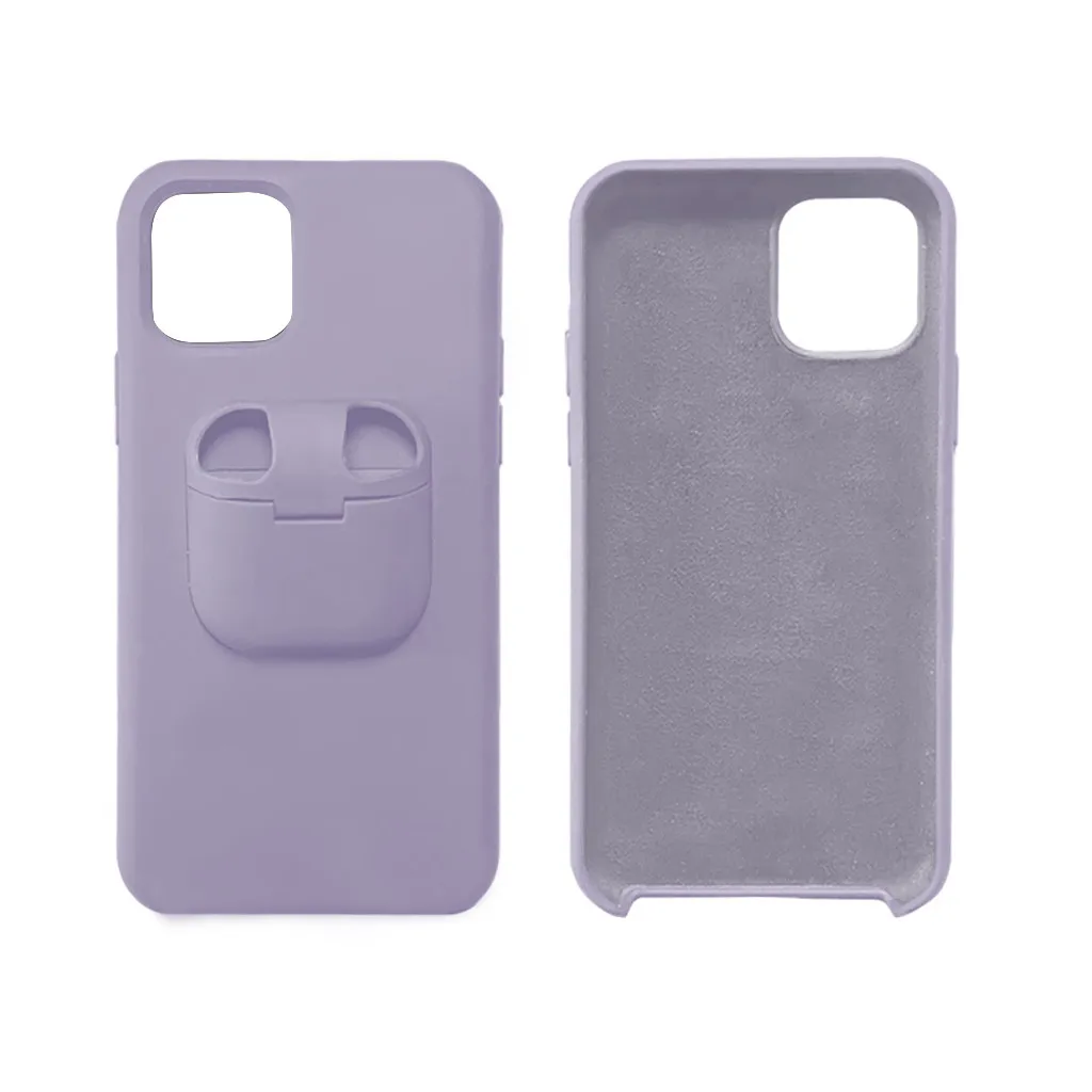 Жидкий силиконовый чехол для телефона для IPhone 11/Pro/MAX/XR/XS/X для Air Pods 2 в 1 мягкий чехол для 7 Plus/8 Plus