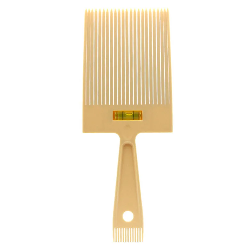 

Flat Top Guide Comb with Liquid Bubble Level Flattop Hair Flattopper Beige
