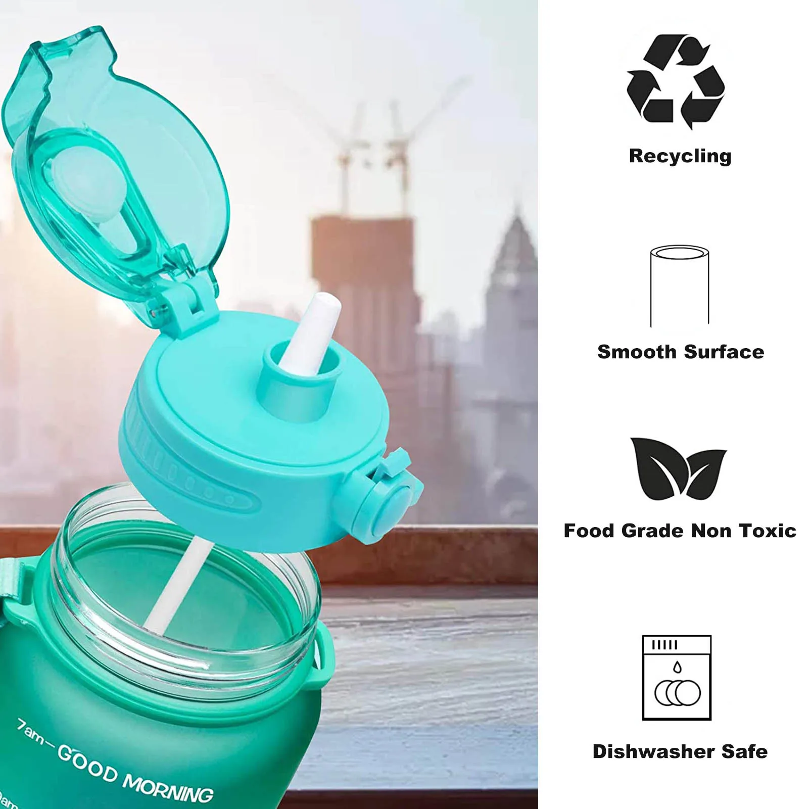 

Регулируемая бутылка для воды, не содержит Бисфенол А