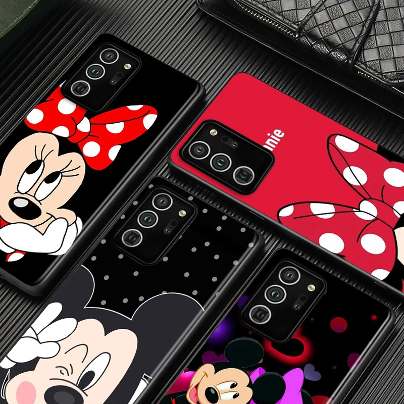 

Disney Cartoon Mickey Minne For Samsung Galaxy A72 A52 A42 A32 Lite A22 A13 A12 5G A03S A02S A02 Black Phone Case Funda Capa