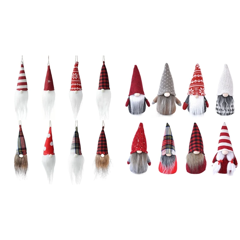 

41QB рождественские гном куклы 8 шт. украшение для елки
