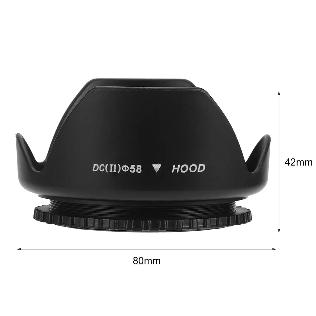 

Hot New 1pcs 58mm Lens Hood Screw Mount Flower Shape for Canon HOOD Lens Camera High Quality ACEHE FY904