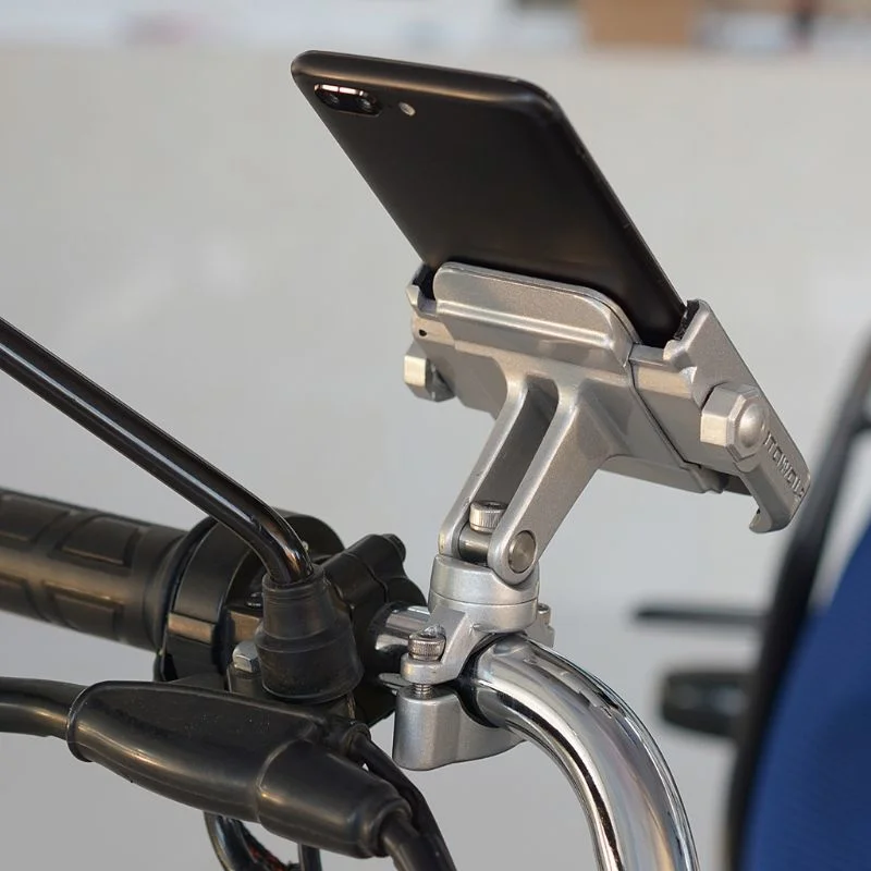 360 degree universal aluminum alloy bike motorcycle handlebar for phone holder stand mount for iphone xiaomi samsung 4 6 4inch free global shipping
