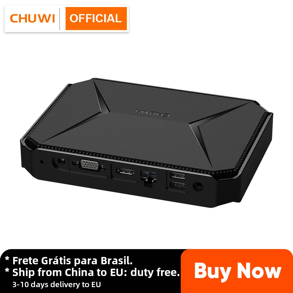 Настольный мини компьютер CHUWI HeroBox Pro Intel Jasper Lake N4500 до 2 8 ГГц Гб ОЗУ 256 ГБ SSD с 4 USB HD