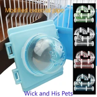 hamster pipe module maze small pet cage villa accessories tunnel diy assembly external bathroom sauna room guinea pig tunnel pet