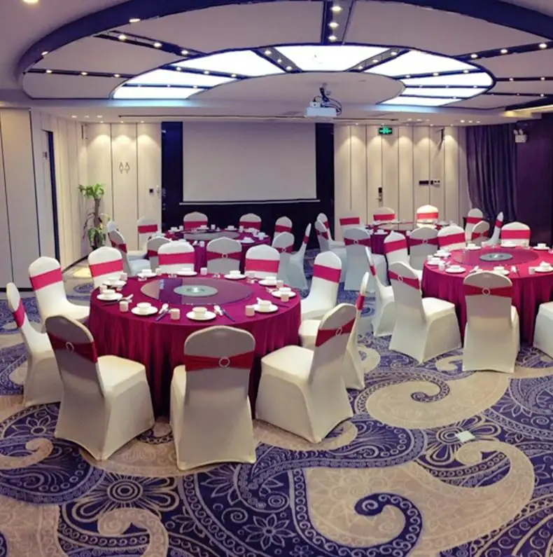 100 шт. универсальные белые чехлы на свадебные стулья из полиэстера и спандекса