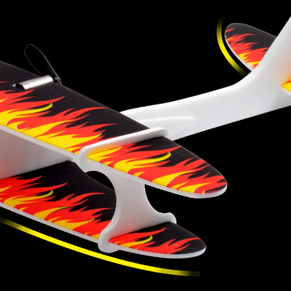 

LED Light DIY Assembly Hand Throw Electric Glider Flying Airplane Model Kids Toy Educational Children Puzzle Model Toys Gifts