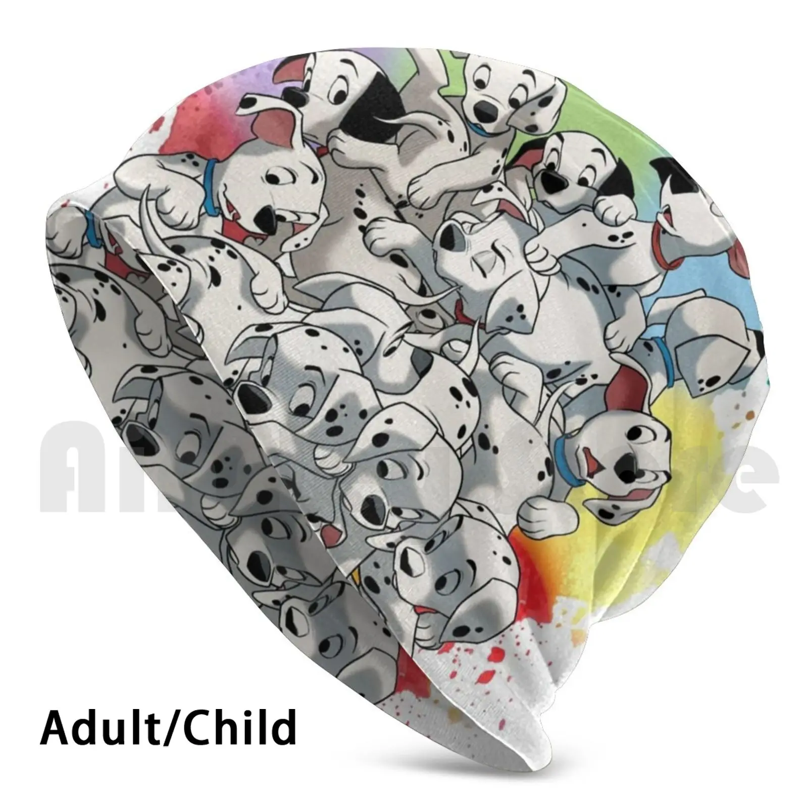 

Dalmatian Puppies Beanies Pullover Cap Comfortable Dalmatian Dogs Puppies Watercolor Acuarela Color