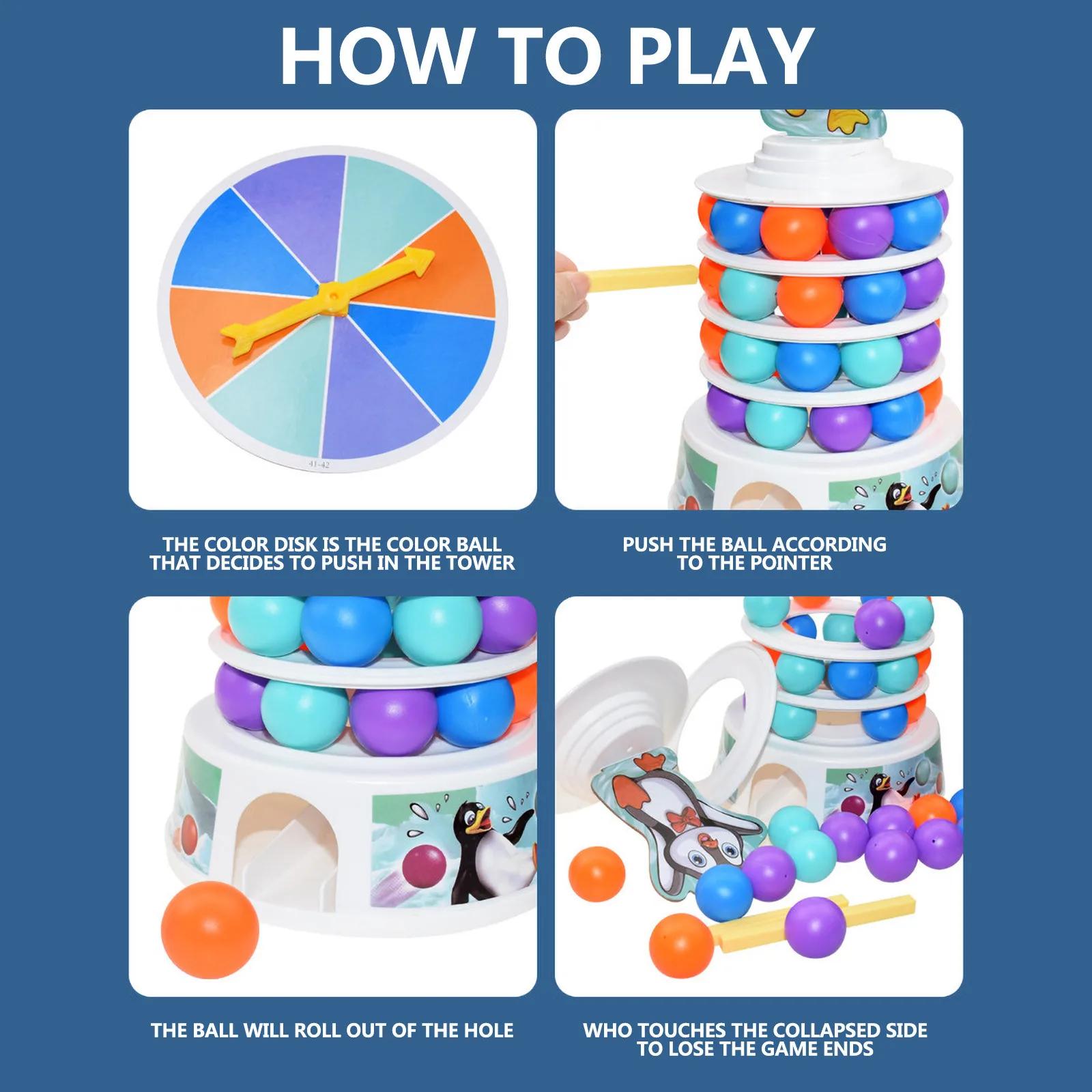 Интерактивная игровая площадка для мультиплеера Пингвин лыжный мяч родителей и