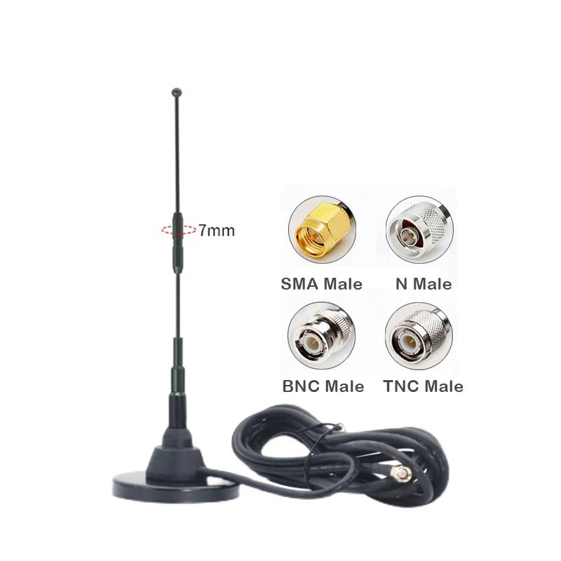 35DBI 433MHz 470MHz strong magnetic suction cup antenna digital transmission DTU RG58 3m cable N Type SMA TNC BNC connector