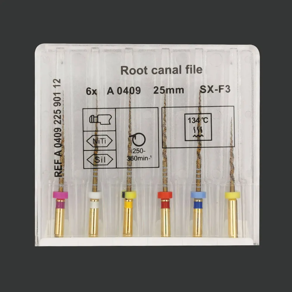 Dental NITI Files GOLD Super Rotary Files SX-F3 Engine Use Files Heat Activation Files S1 Universal Dental Endondontics Files