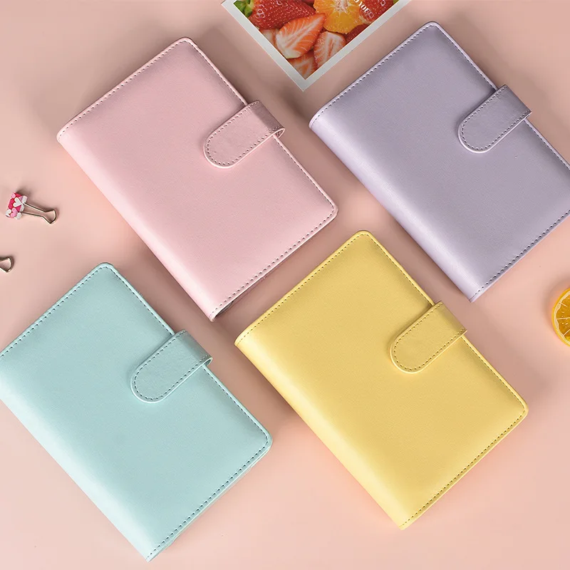 Diary Colorful A5/A6 PU Macaroon Loose-Leaf Cover Binder Dairy Notebooks Hard Refill Journal Travelers Leather | Канцтовары для