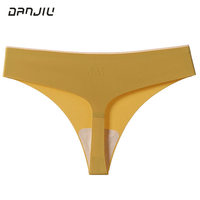 

Стринги женские из натурального шелка, быстросохнущие, однотонные, с низкой талией, гладкие трусы