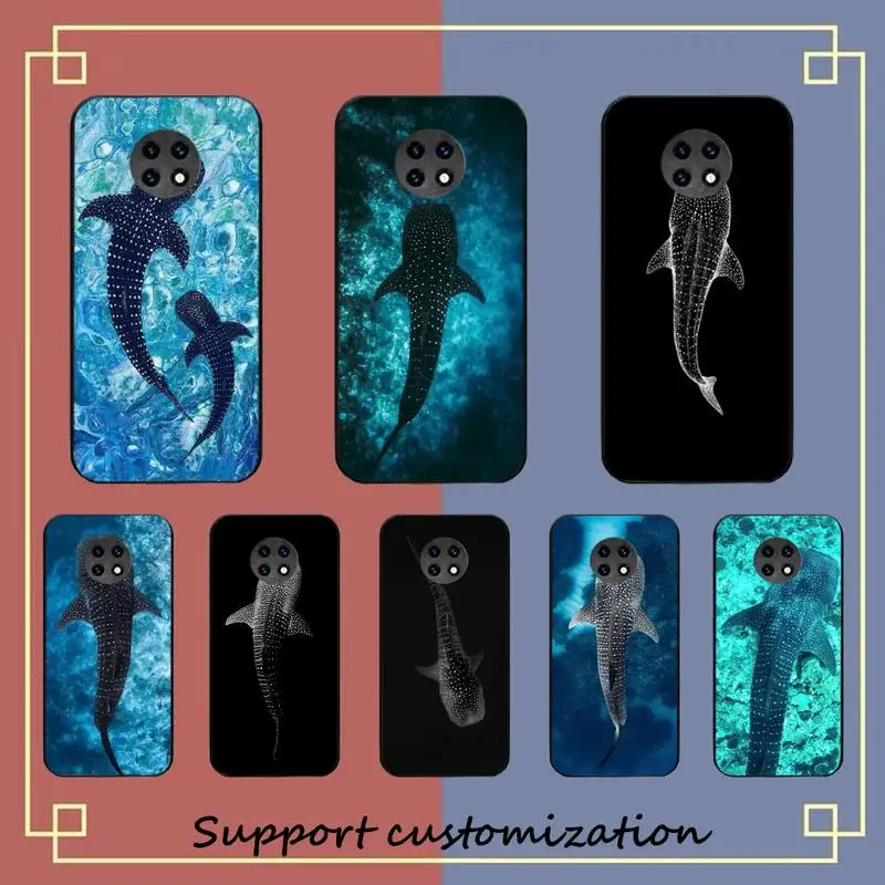 

Ocean Whale Shark Swimming Phone Case For Redmi Note 8A 7 5 Note8pro 8T 9Pro note6pro Funda