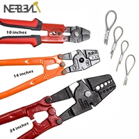 101424 crimping pliers wire rope swager crimper fishing crimping tool with aluminum double barrel ferrule high carbon steel