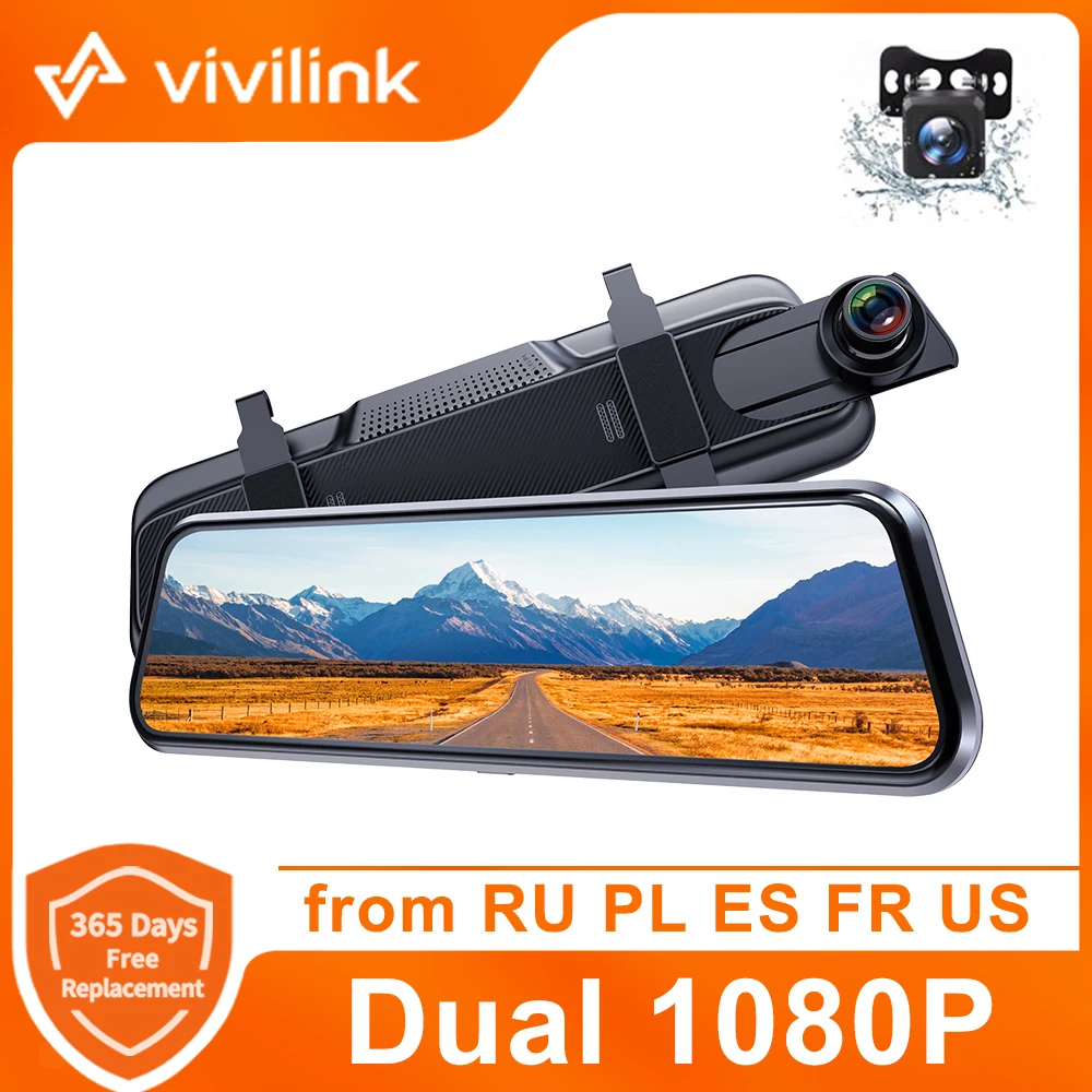 Зеркало видеорегистратор Vivilink H609 1080P сенсорный экран 10 дюймов|Видеорегистраторы|