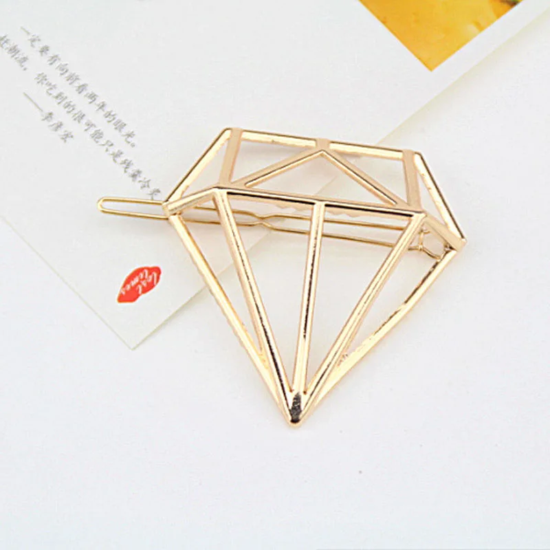 1 шт. новые женские заколки для волос полые из сплава с бриллиантами украшения