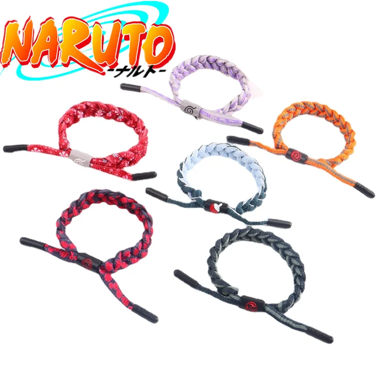 

Браслет SKonoha из аниме «Narutos» для мужчин и женщин, милый спортивный аксессуар со стеклянными металлическими бусинами и листьями для косплея