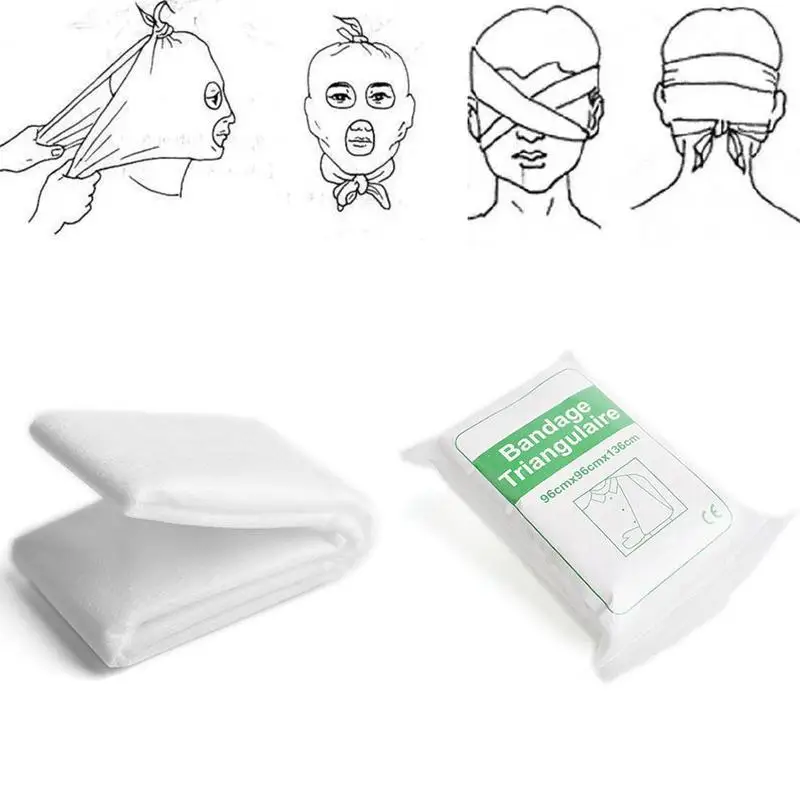 Треугольная повязка из нетканого материала для ухода за раной неподвижная