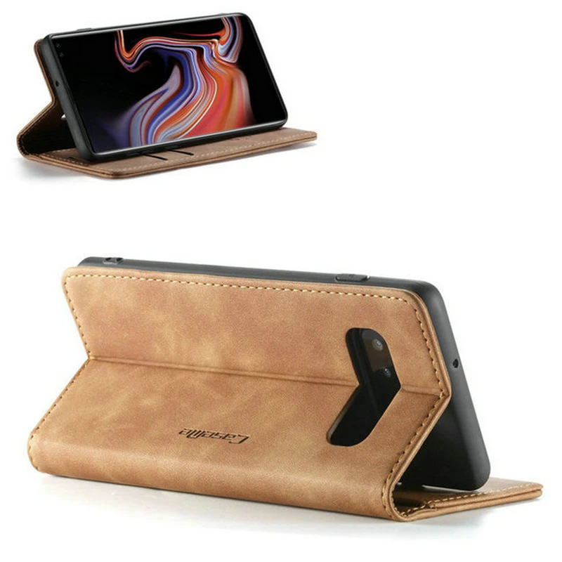 Кожаный чехол книжка с бумажником для samsung S7 край Galaxy S8 S9 S10 S10E Примечание 10 плюс 5G