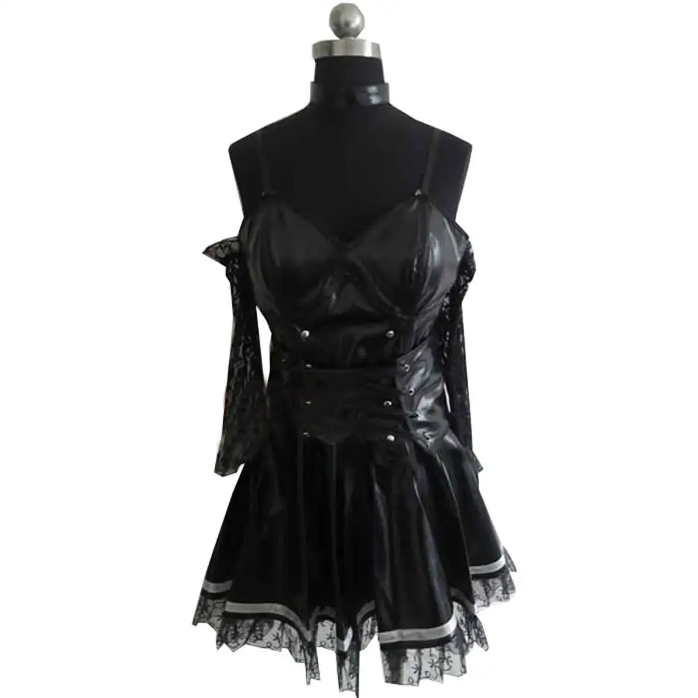 2017 платье из искусственной кожи Death Note Misa Amane сексуальная униформа костюмы для