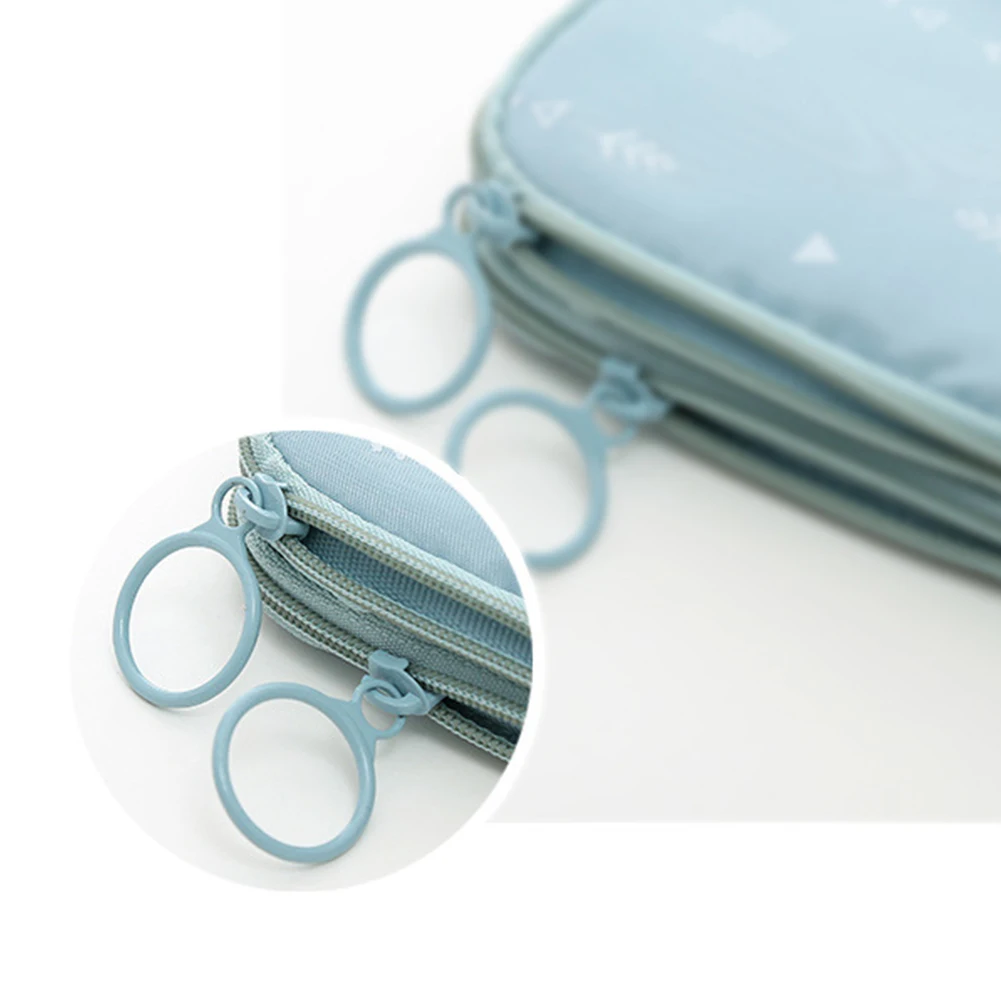 

Thick Storage Bag Durable Passport Wallet Double Layer Organizer Anti Fade Multifunction Waterproof With Zipper Travel Portable