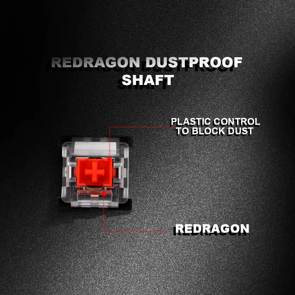 Переключатель REDRAGON SMD RGB MX 3 контактный кличный линейный тактильный бесшумный