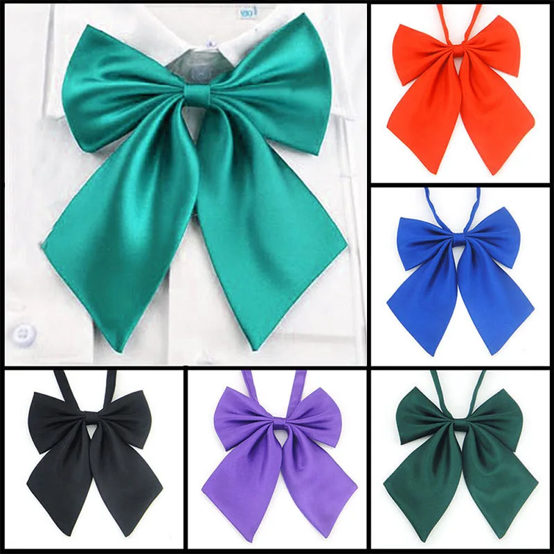 

Women Tie Red Butterfly Women's Bow Tie Black Knot Female Girl Student Hotel Clerk Waitress Neck Wear Ribbon Ties green