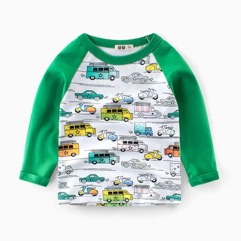 Осенняя одежда для мальчиков 2020 детские топы модные хлопковые футболки с