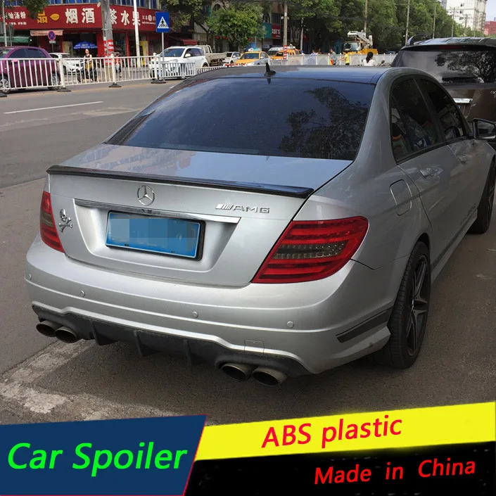 Спойлер для Mercedes Benz W204 C280 C200 C260 C300 AMG из АБС пластика спойлер багажника заднего