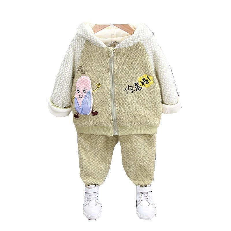 

Autumn Winter Baby Cartoon Tracksuits Children Boys Girls Tshirt Pants 2Pcs/Set New Toddler Cotton Fashion Clothing Sets