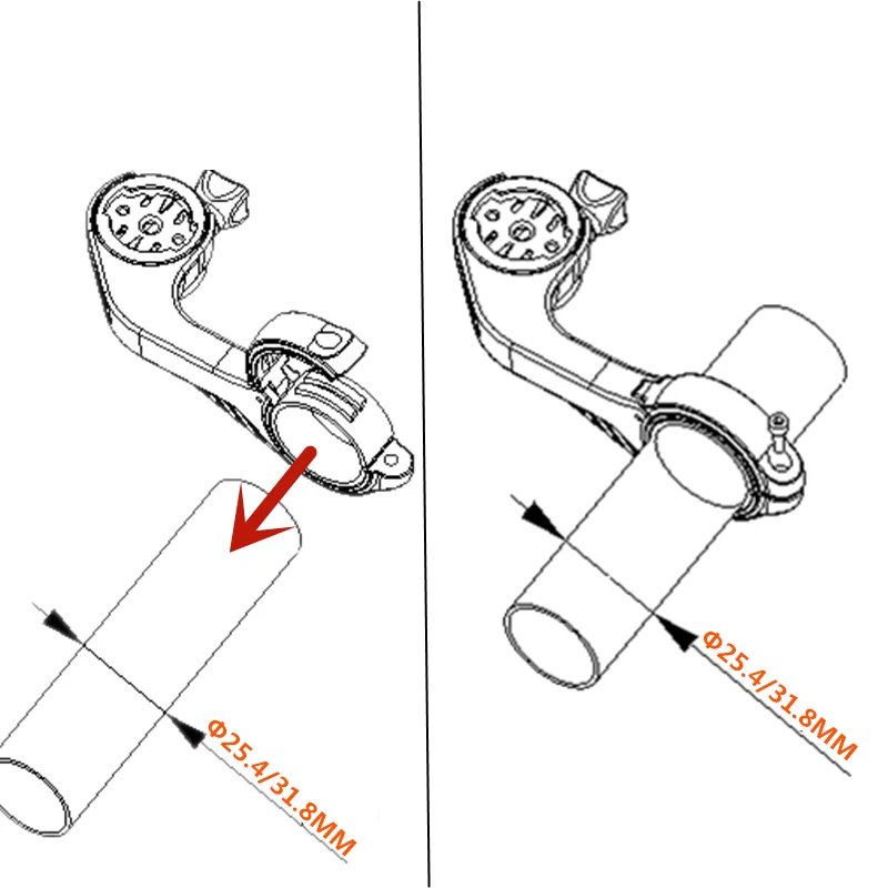 Крепление для горного велосипеда Wahoo пластиковое крепление Gopro компьютерное Garmin