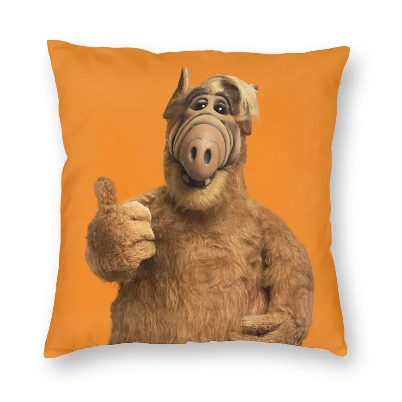 

Alf Thumbs Up Cushion Cover Alien Life Form Sci Fi Tv Show Throw Pillow Case for Living Room Fashion Pillowcover Home Decor