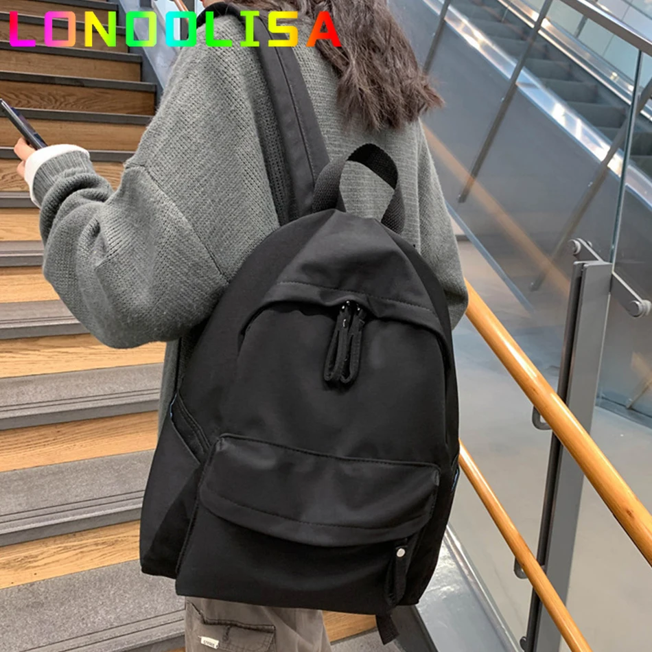 Модный рюкзак для девочек-подростков Простой Школьный ранец Вместительная