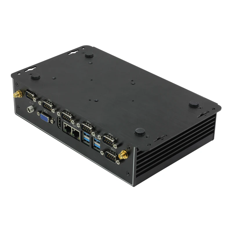 Безвентиляторный промышленный Мини ПК Intel Core i7 4500U i5 4200U i3 4005U Windows 10 2 * DDR3L LAN WiFi 4G LTE 6