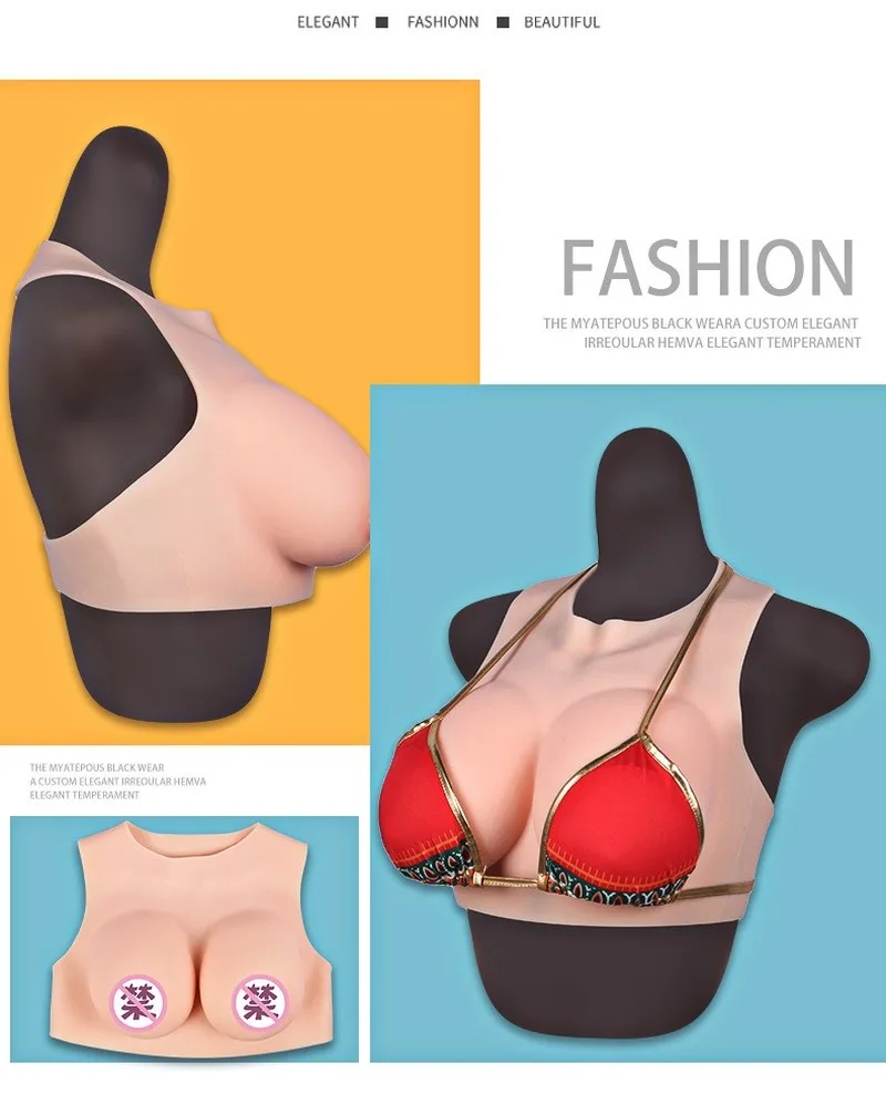 Transvestite Breasts Hollowed Out Breasts Transgender Crossdresser Silicone Forms Realistic Crossdressing False Enhancer Boobs