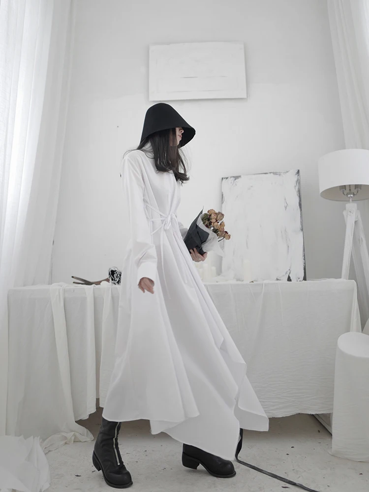 Рубашки Yamamoto женские свободные кружевные с ощущением индивидуальности