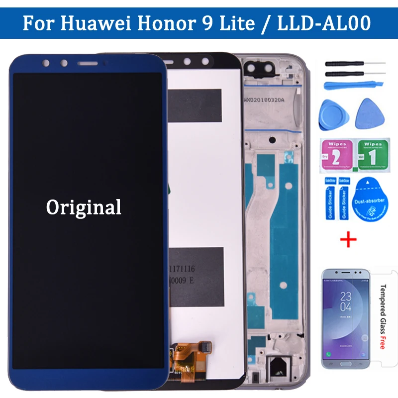 Дисплей для Huawei Honor 9 lite с рамкой и дигитайзером сенсорный ЖК-экран Lite ЖК-дисплей