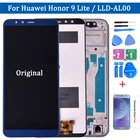 Дисплей для Huawei Honor 9 lite с рамкой и дигитайзером, сенсорный ЖК-экран для Huawei Honor 9 Lite, ЖК-дисплей LLD-L31, оригинал