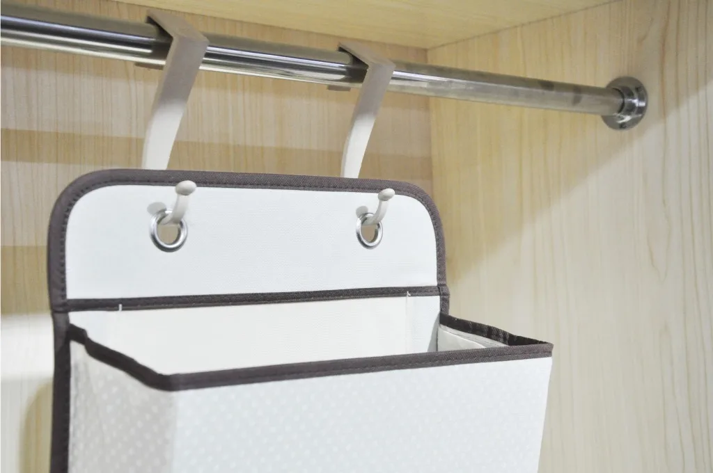 

Hanging Handbag Organizer for Wardrobe Closet Storage Bag Door Wall Sundry Shoe Bag with Hanger Pouch 4 Layers
