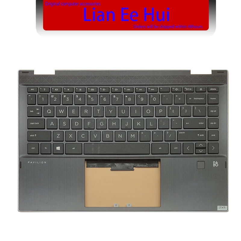 

Новый оригинальный верхний чехол для HP PAVILION X360 14-DW с подставкой для рук и клавиатурой