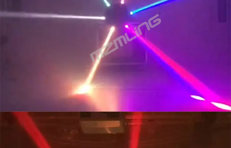 Led 6x10 Вт RGBW 4в1 луч светильник DMX512 4 головки движущийся головной светильник DJ/бар/вечерние/шоу/сценический светильник Led сценическая машина