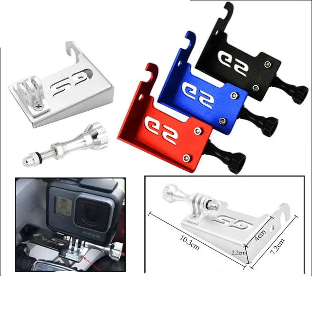 

Front Left Bracket Stand for Go Pro Camera Motorcycle For BMW R1200 GS LC ADV 2014-2018