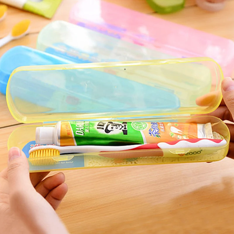 Чехол для хранения зубной пасты голубого зеленого и розового цветов|Коробки