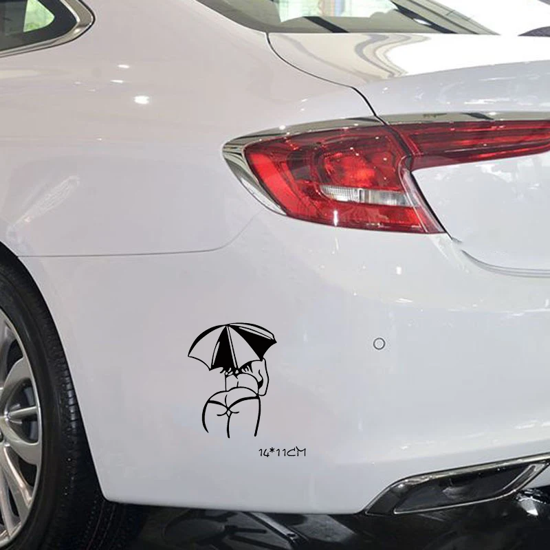 Новый дизайн сексуальные автомобильные наклейки для девочек зонт кузов