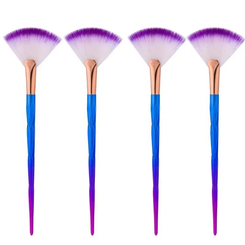 1PC Soft Makeup Brush Professional Foundation Blusher Large Fan Powder Highlighter Brushes Facial Women Tools - купить по выгодной